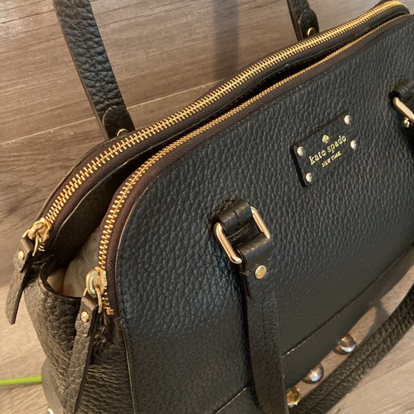 Kate Spade Grove Court Lainey Double Zip Satchel, Black - Picture 5 of 16